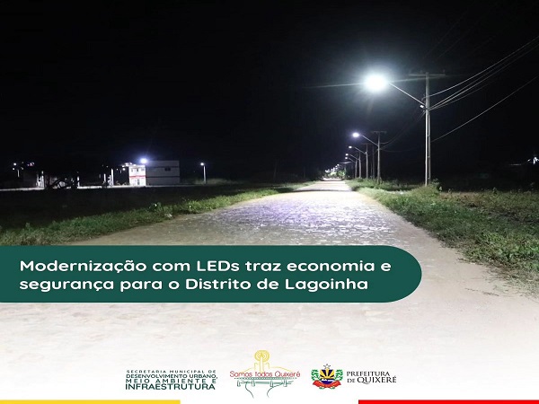 Substituição de luminárias convencionais por tecnologias de LED no Distrito de Lagoinha
